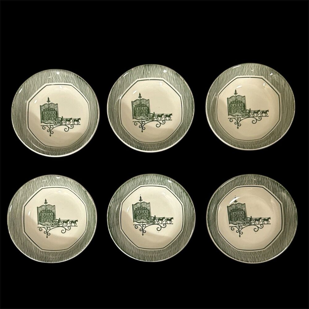 Vintage Scio Olde Orleans Soup Cereal Bowls 5.25” - Lot of 6 - MCM